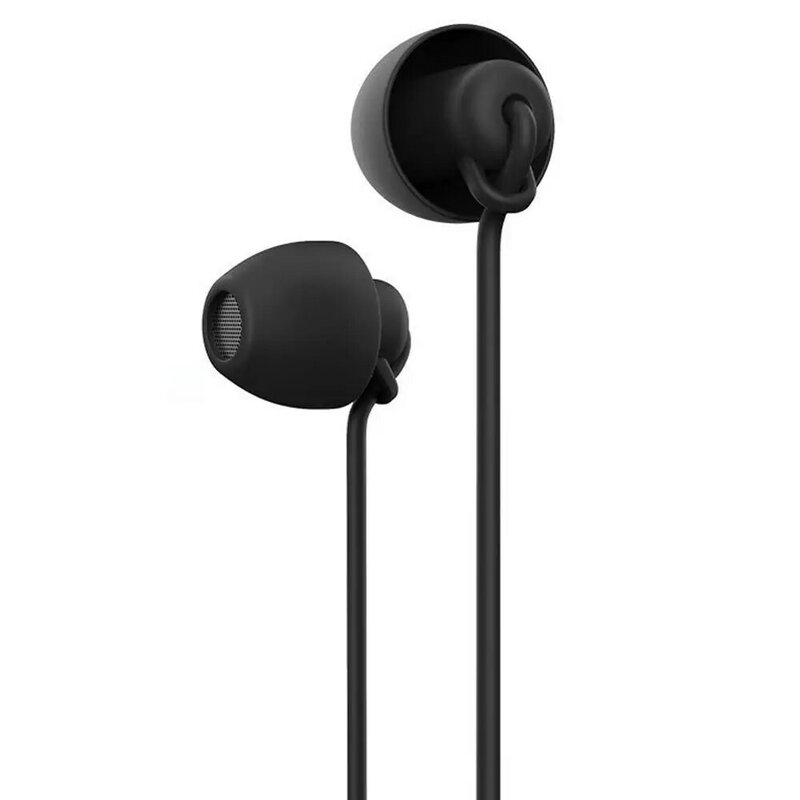 Sleeping Earphone Soft Silicone Headset Lightweight Earphone with Microphone 3.5mm Noise cancelling Earphone for Xiaomi Huawei