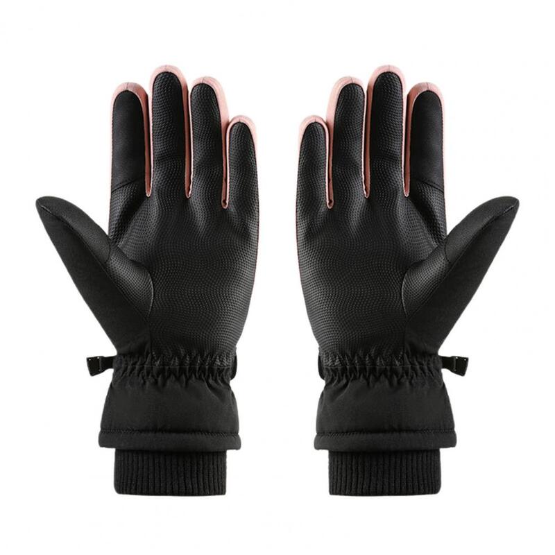 1 пара стильных дышащих зимних перчаток, устойчивых к царапинам, для езды на мотоцикле