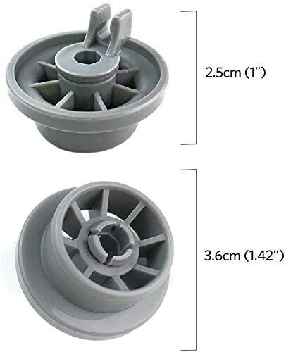 8 pçs máquina de lavar louça roda durável 165314 mais baixo rack substituição da roda apto para neff/kenmore máquina de lavar louça acessórios