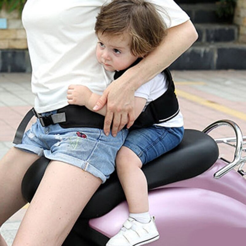 Cinturón de seguridad de motocicleta para bebé, cinturón de seguridad ajustable, Protector de espalda, cosas para niños pequeños
