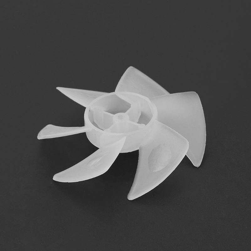 Mini pá de plástico de ventilador com folhas para secador de cabelo e motor de 4/6 de setembro 16