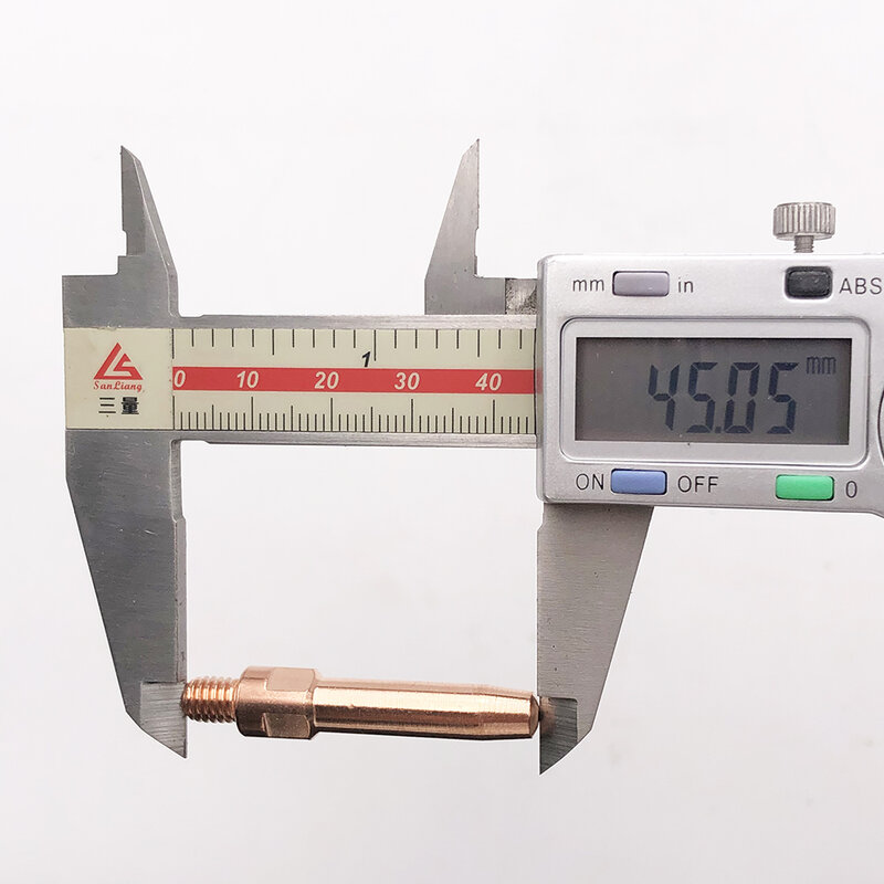 Puntas de contacto 20 piezas e-cu CuCrZr, M6 x 45, 0,8mm, 1,0mm, 1,2mm, adecuado para antorchas estilo MIG-500A PANA