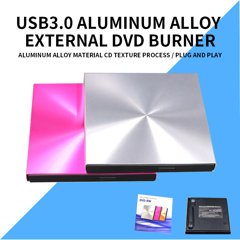 Graveur de disque externe usb 3.0 TG30N, en alliage d'aluminium, pour ordinateur portable, lecteur optique externe de dvd