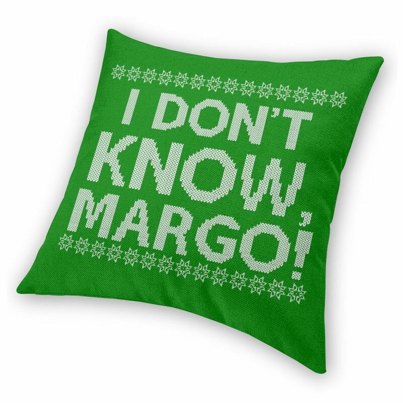 I Don't KNOW MARGO Pillowcase Polyester Linen Velvet Creative Zip Decor Sofa Cushion Cover 18"