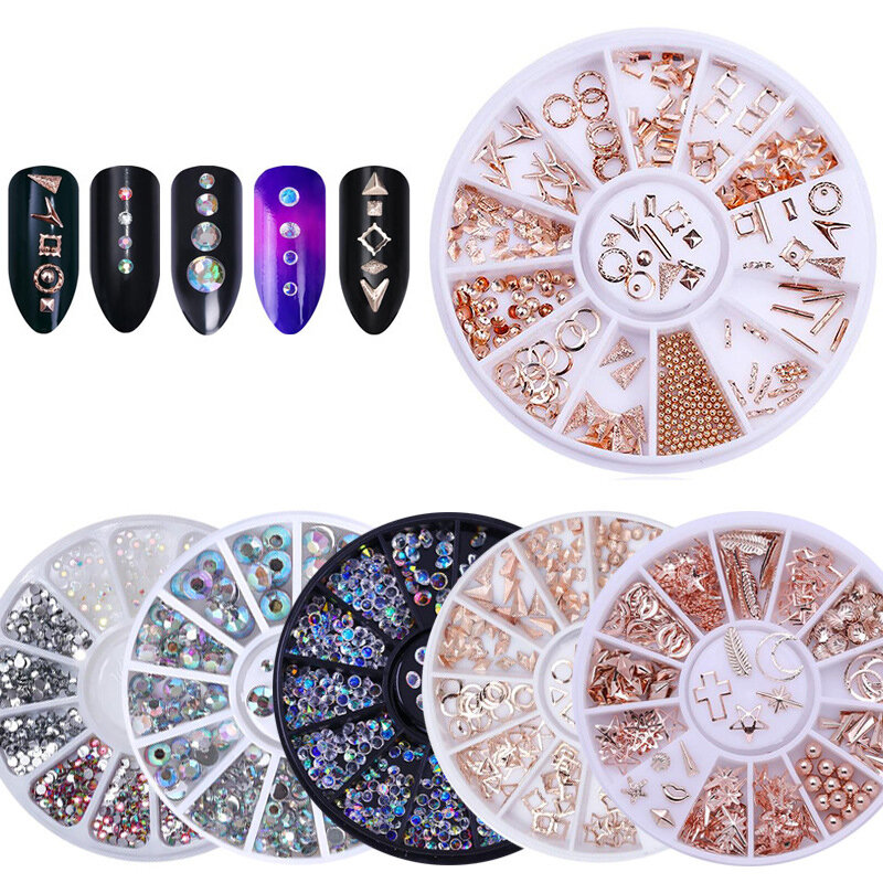 Nagel Onderdelen Nail Art Glitter Strass Crystal Edelstenen Sieraden Kraal Manicure Decoratie Accessoires Nagel Benodigdheden Voor Professionals