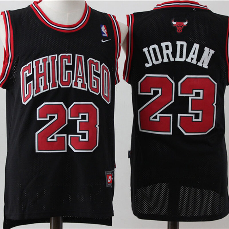 Nba chicago bulls #23 michael jordan camisa de basquete masculino edição limitada vintage swingman jérsei costurado malha masculina