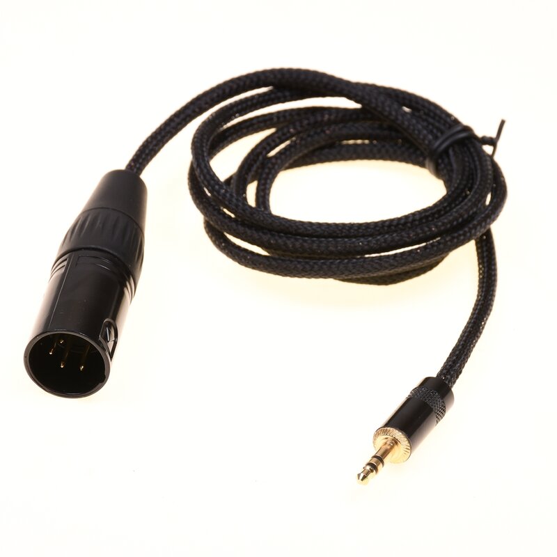 GAGACOCC-Cable de cobre negro 5N OCC, 1/8, 3,5mm, macho a 4 pines XLR macho, 4 pines XLR, adaptador de Audio, Cable de extensión, 1m