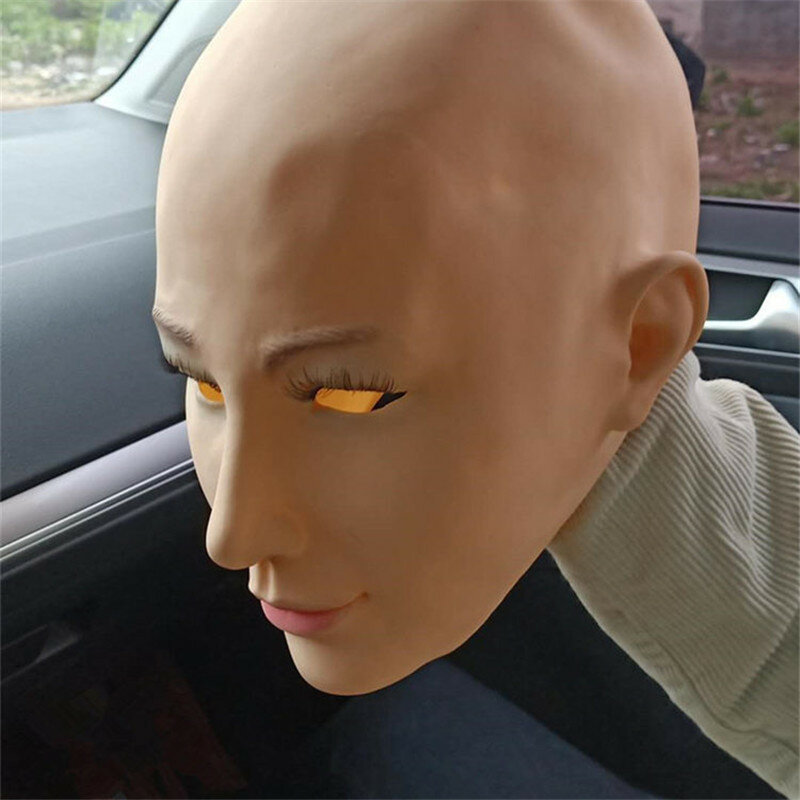 Réaliste Sexy femme masque facial Latex crème solaire masque beauté femmes peau mascarade masques transgenre demi couvert masque jeu de rôle