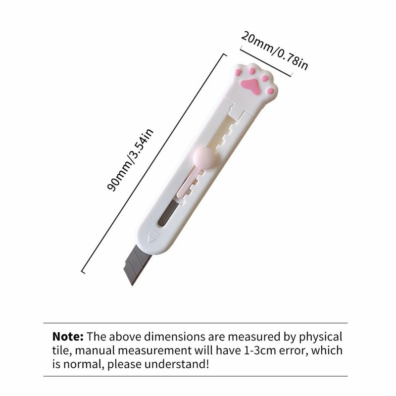 Coupe-Papier de poche en forme de bâton de chat, Mini outil de poche pour arts manuels
