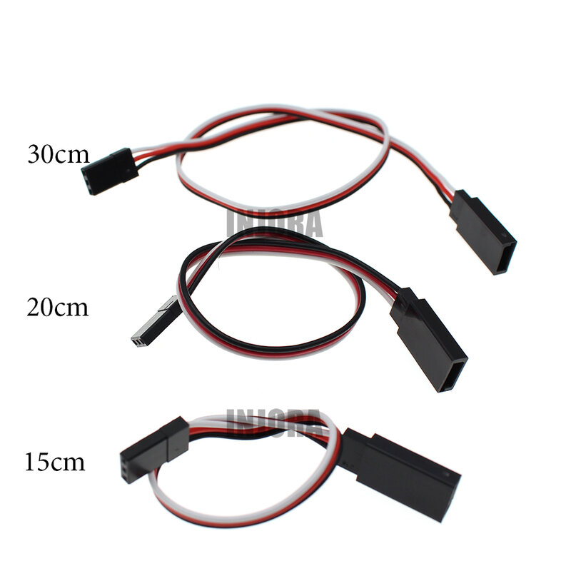 Câble d'extension Servo pour modèle RC JR Futaba mâle à femelle, 15cm/20cm/30cm, 1 pièce