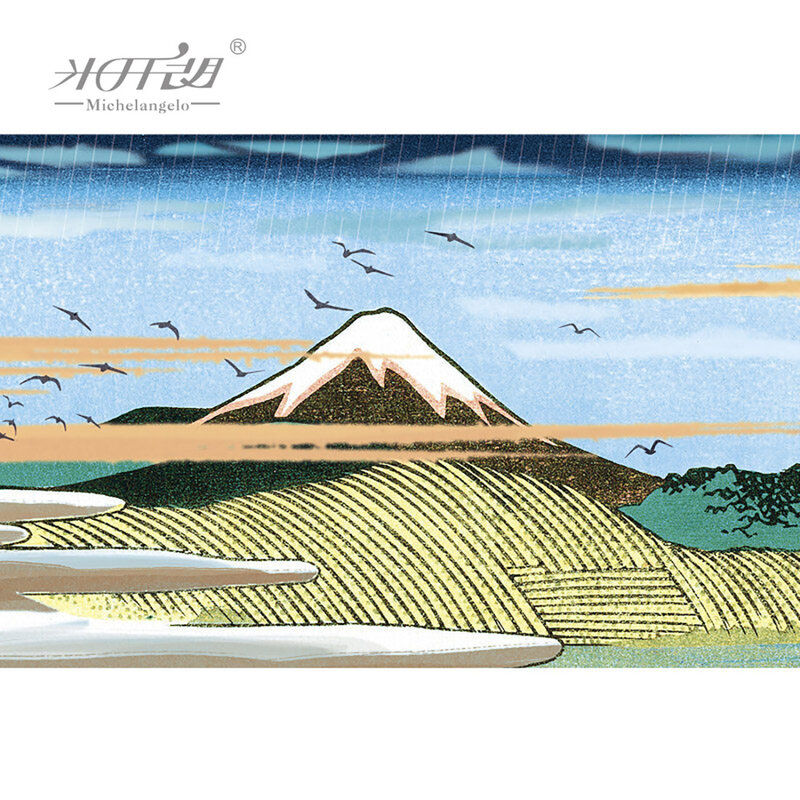 미쉐겔로 나무 직소 퍼즐 500 1000 1500 2000 조각 Tokaido 풍경 교육 장난감 수집품 벽화 장식