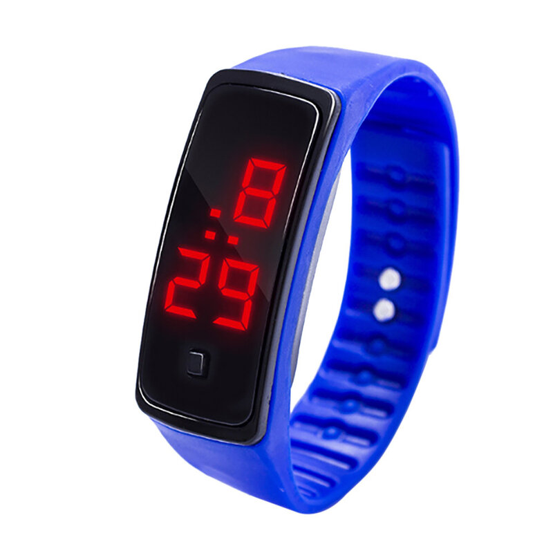Jam Tangan Gelang Baru Jam Tangan Anak-anak untuk Anak Perempuan Laki-laki Jam Tangan Olahraga Elektronik Jam Tangan Anak Digital LED Jam Tangan Siswa