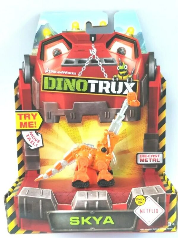 Dinotrux Dinosaur Truck com caixa original, carro de brinquedo removível, Mini modelo, presentes infantis, novo