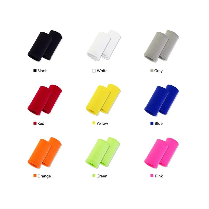 Bandeau anti-transpiration de poignet en 9 couleurs différentes, fabriqué par un matériau à haute élasticité, protection confortable contre la pression, bracelets athlétiques, brassards