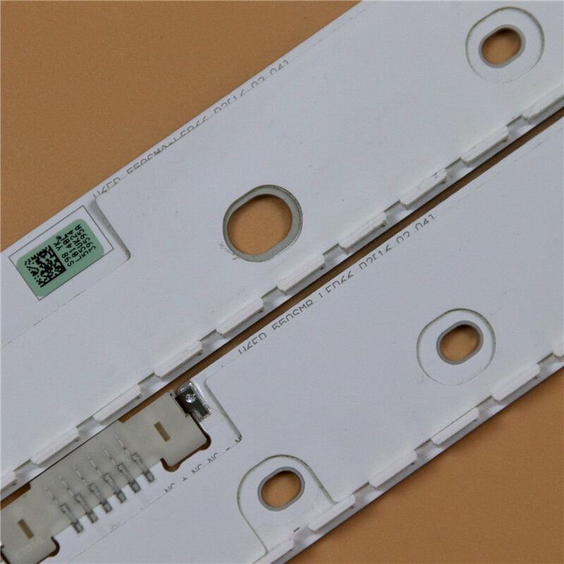 Barras da disposição do diodo emissor de luz para samsung ue55ku6470 ue55ku6472 ue55ku6475 led luz de fundo tira matrix kit v6er_550sma/b_led66_r2 lente banda