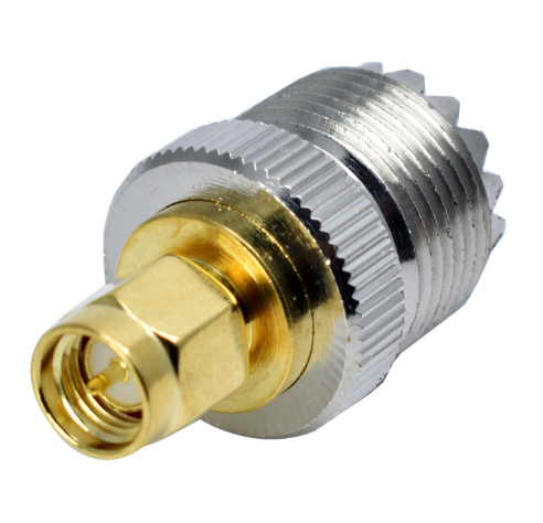 2pcs SMA Male  to UHF PL259 SO239 Female Jack RF Coaxial Adapter Straight RF Connectors