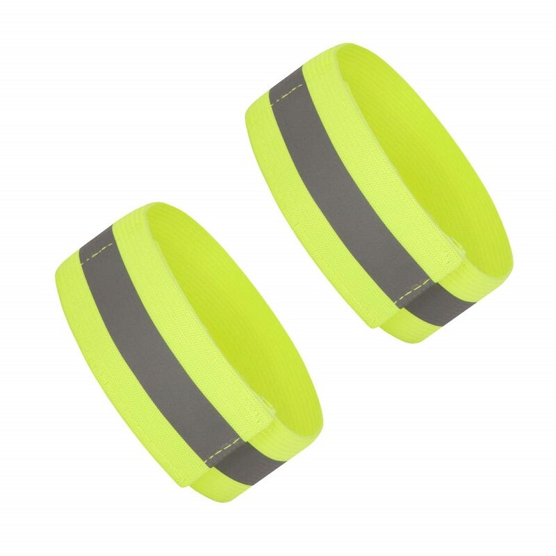 Bandas reflectantes de alta visibilidad para correr, ciclismo, brazos y tobillos High Vis 1 par (2 uds.)