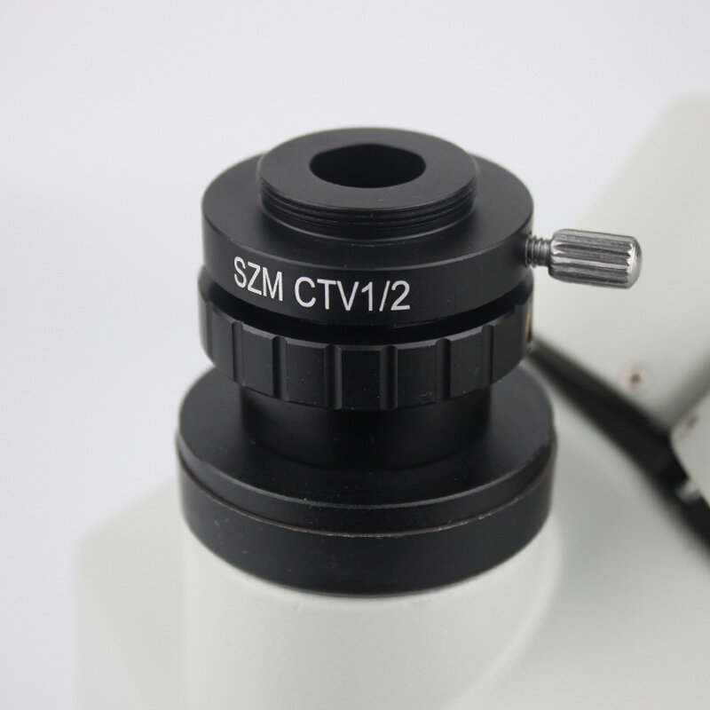 SZM CTV 1/2 1/3 1X Adapter 0.3X 0.5X C mocowanie obiektywu Adapter do Trinocular mikroskop Stereo HDMI VGA USB kamera wideo