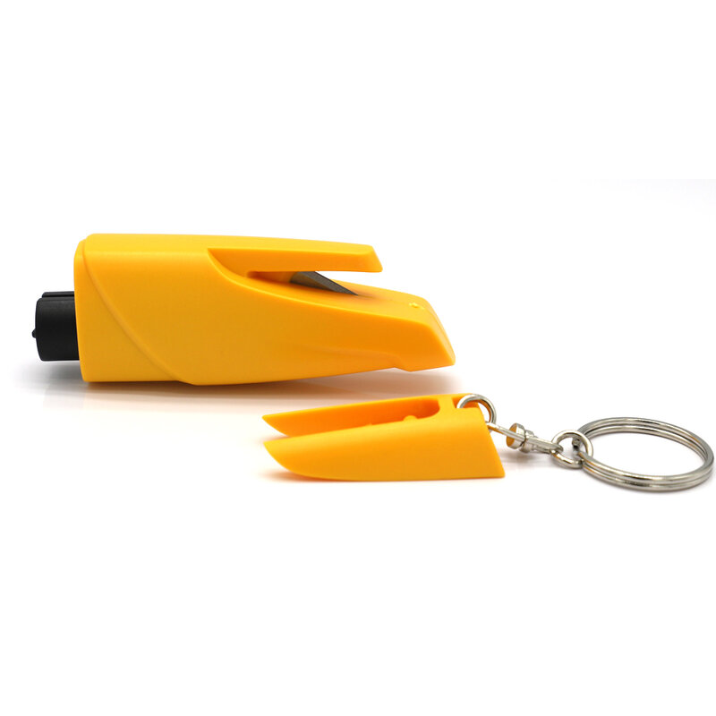 Veiligheid Hamer Auto Emergency Rescue Kit Sleutelhanger Mes Levensreddende Seat Belt Cutter Window Breaker Glas Noodhamer