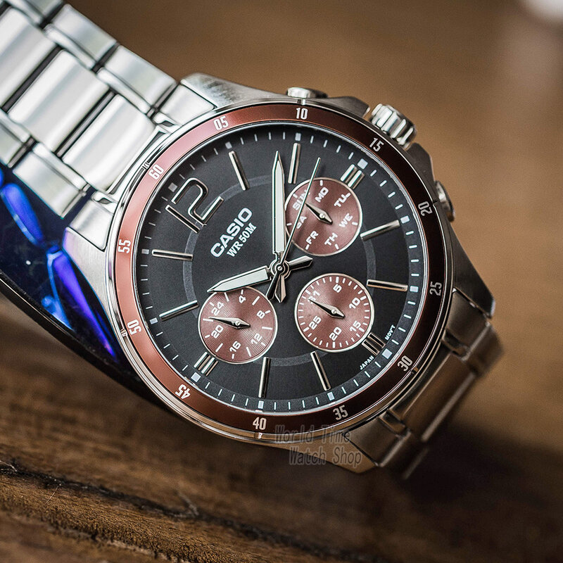 Casio นาฬิกานาฬิกาข้อมือชายยอดนิยมแบรนด์หรูควอตซ์นาฬิกากันน้ำส่องสว่างผู้ชายนาฬิกากีฬาทหารนาฬิกา relogio masculino reloj hombre erkek kol saati montre homme zegarek meski MTP-1374