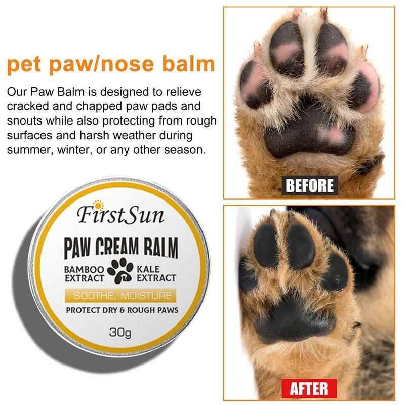 Paw Soother Dog Paw Balm Pet Pad Relief Soother Moisturizer Protection Wax All Weather Foot Butter Heals Repairs Heals Dry Cr