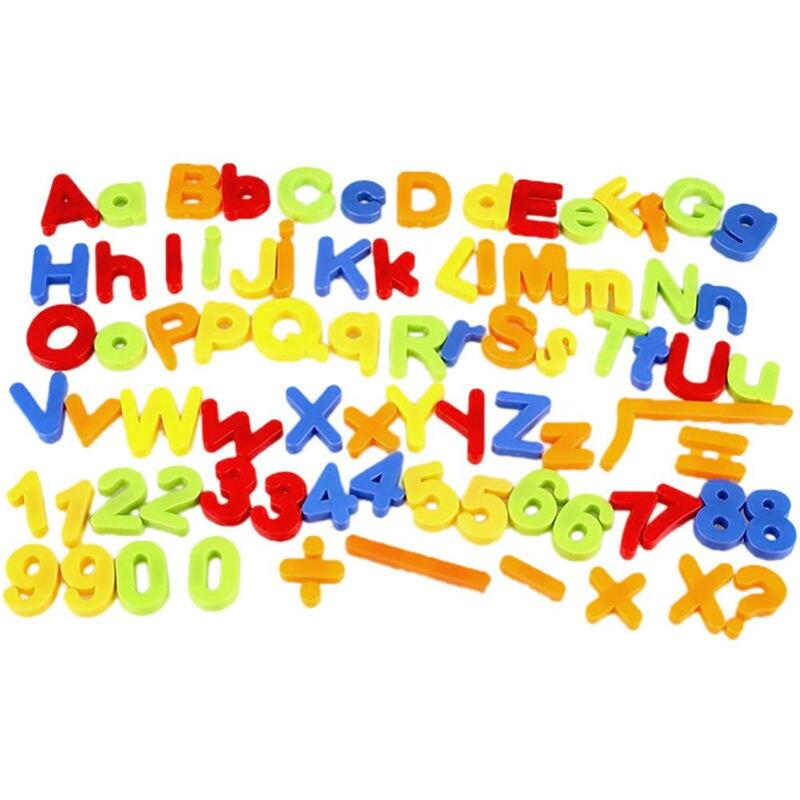 26Pcs Lower/Upper Case Alphabet Letters Number Fridge Magnet Kid Learning Toy