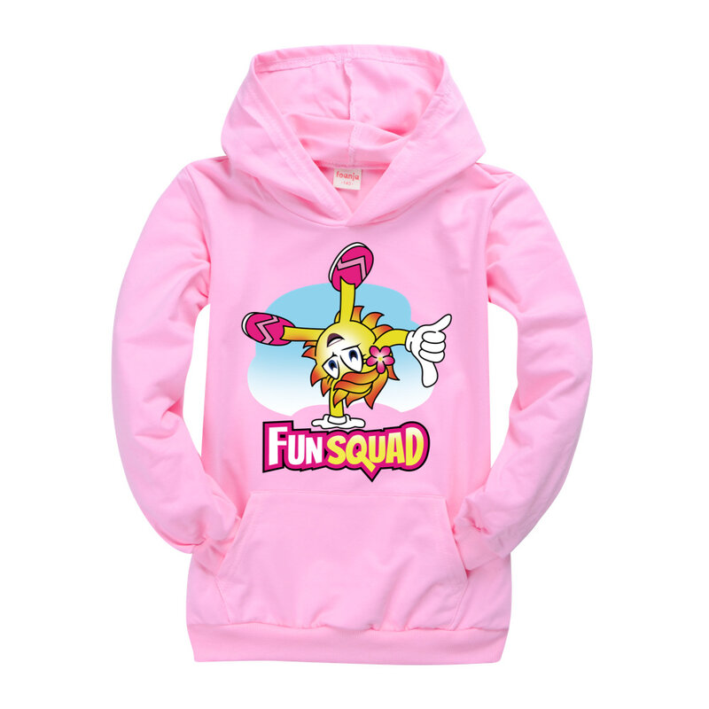 Crianças Squad Gaming Hoodie Sweater, Tops de manga comprida, camisa com capuz infantil, camiseta infantil, roupas de outono, diversão, meninos, meninas, criança, 2-16 anos