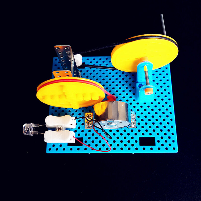 Feichao DIY Wissenschaft Hand Kurbel Generator Gerät Kinder Kinder Montiert Montiert Kits Lehre Physik Experiment