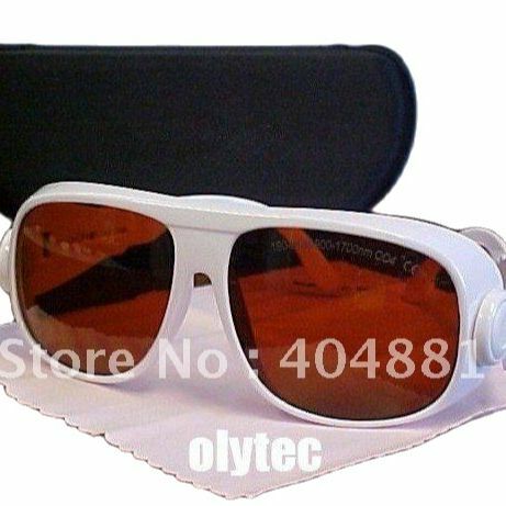 Laserowe okulary ochronne dla 190-540nm i 900-1700nm. O.D 4 + 5 + 6 + certyfikat ce 532 980 1064 1320 1470nm lasery