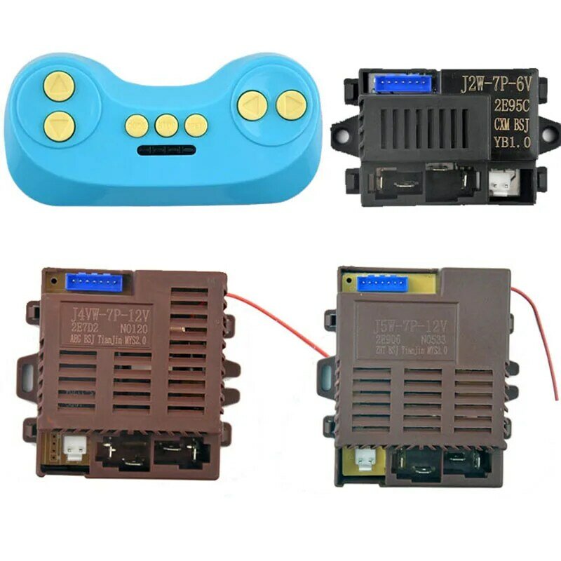 Receptor de J4VW-7P-12V para niños, controlador remoto de J5W-7P-12V para vehículo eléctrico, J2W-7P-6V