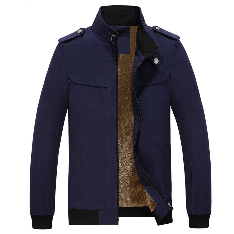 Jaqueta de gola Stand masculina, sobretudo de algodão grosso, roupa exterior casual, marca MRMT, inverno, 2024