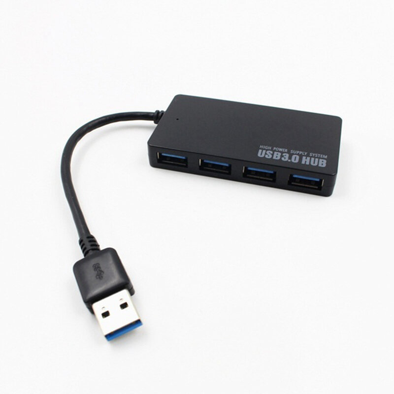 USB 3,0 концентратор 4 порта Высокоскоростной тонкий компактный разветвитель расширения