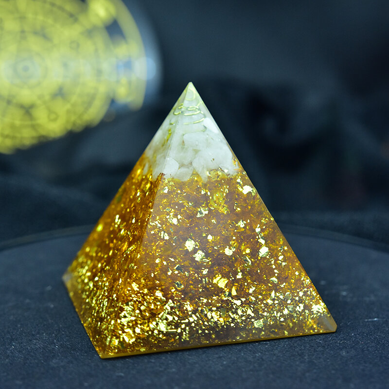 Натуральная оргонитовая Пирамида Габриэль марипура чакра цитрин улучшает творческие способности людей ОРГОН искусственные украшения