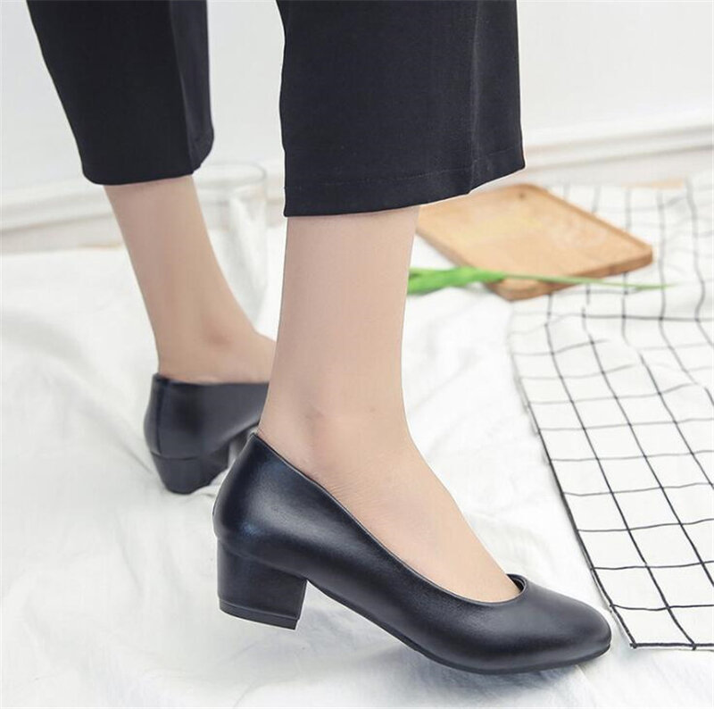 YELLOCA 2020 Spring version deep m002 leather leather Simple fashion shoes big size KZ01111