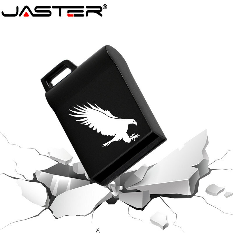 JASTER-mini unidad flash USB 2,0 de metal, pendrive de 4GB, 8GB, 16GB, 32GB, 64GB y 128GB (logotipo personalizado), Envío Gratis