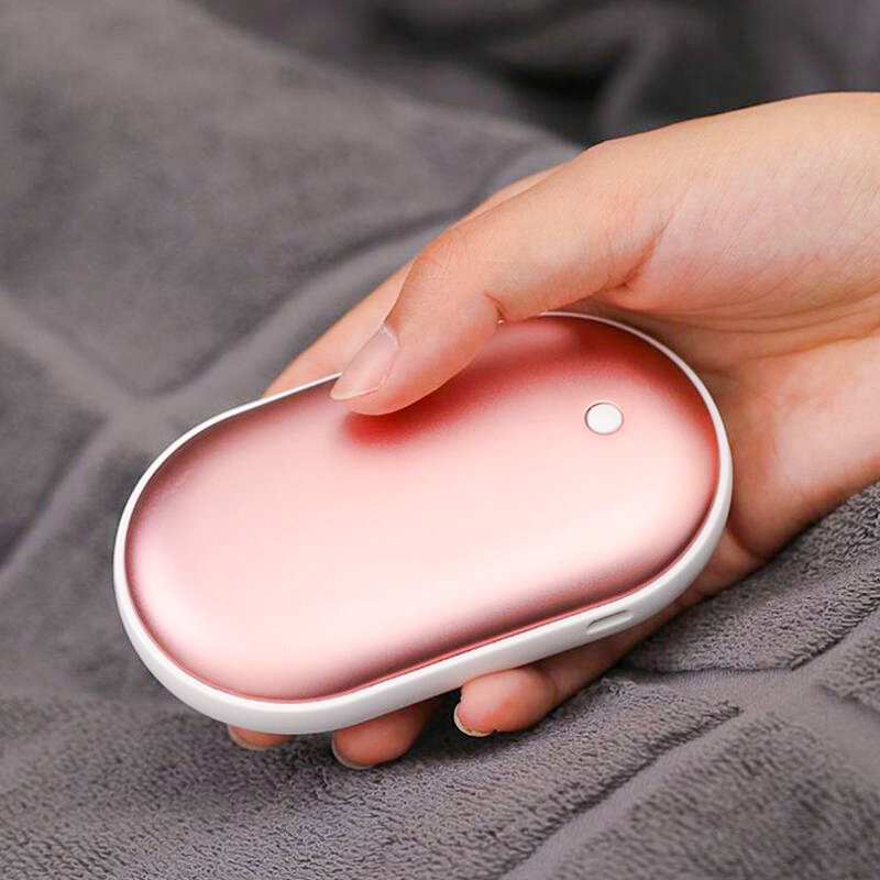 5000MAh 5V Cobblestone USBชาร์จไฟLEDมืออุ่นTravel Handy Long-Life Mini Pocket WarmมือTreasure