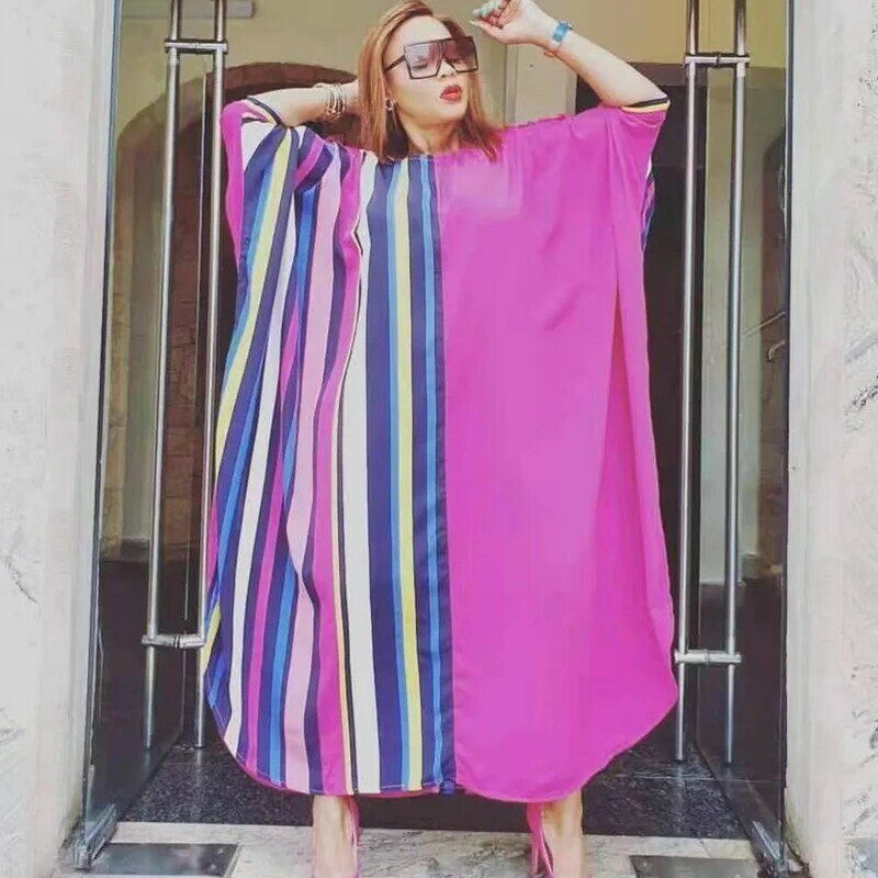 2021 Afrikaanse Jurken Voor Vrouwen Afrika Kleding Moslim Lange Jurk Hoge Kwaliteit Mode Boubou Afrikaanse Jurk Voor Lady Kaftan Robe