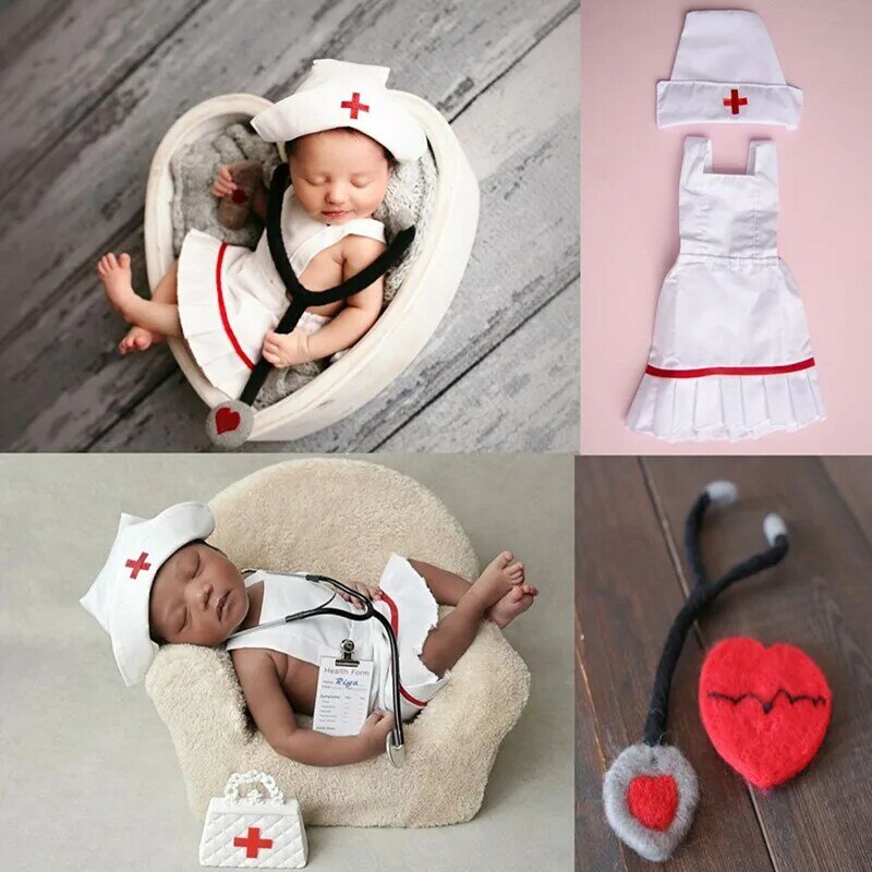 Adereços para fotos de bebês recém-nascidos, vestido de menina, roupas para fotos, adereços