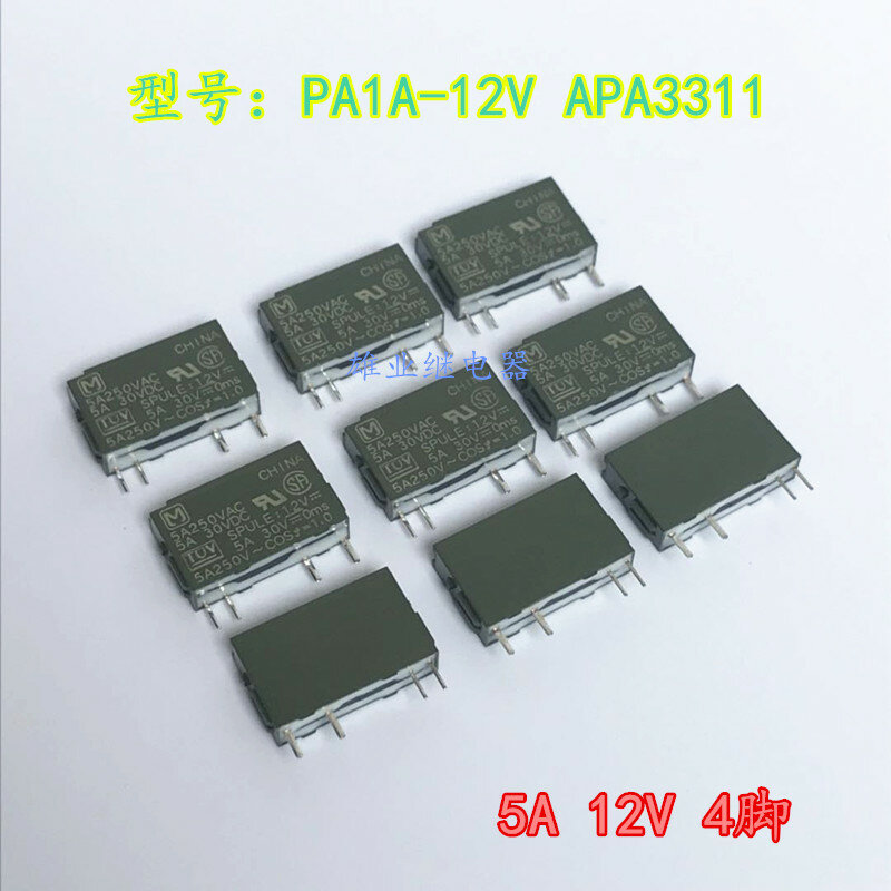 Pa1a-12v relais apa3312 5A 4-pin pa1a-12v