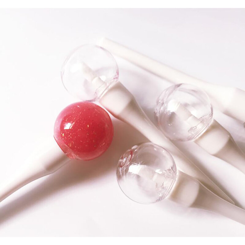 5 sztuk Lollipop żarówka błyszczyk Tube wielokrotnego napełniania butelka glazury puste opakowanie na kosmetyk DIY pojemnik