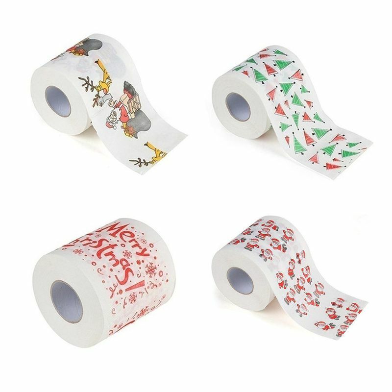 Wzór świąteczny druk rolka papieru toaletowego tkanki gospodarstwa domowego łazienka Web