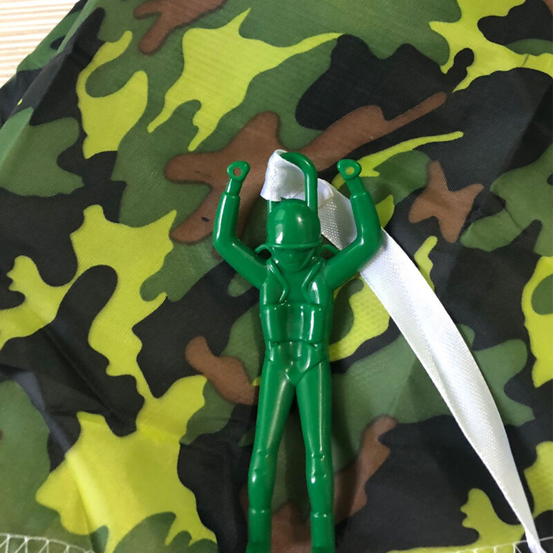 Ręczne rzucanie Mini Play Soldier spadochron zabawki dla dzieci zabawa na świeżym powietrzu sport przedszkole gra edukacyjna dla dzieci spadochron
