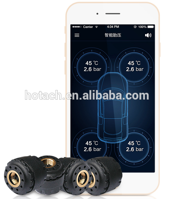 2016 nuovo sistema di monitoraggio della pressione dei pneumatici bluetooth puro tpms Bluetooth