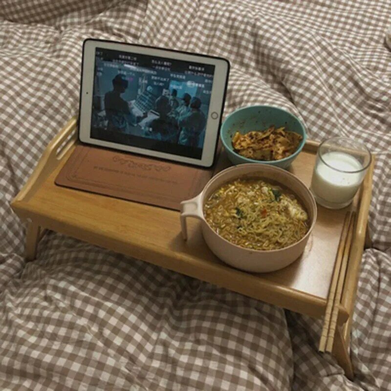 Escritorio de ordenador con ventana Tatami, mesa plegable para ordenador portátil, bandeja de desayuno para cama, acogedora mesita de noche, escritorio para habitación, muebles de dormitorio