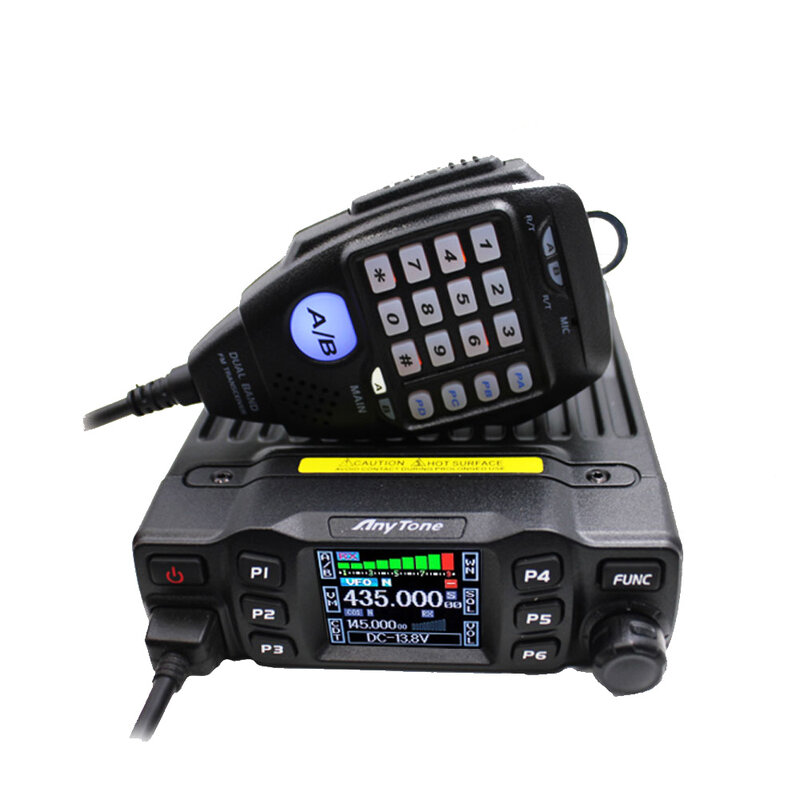 AnyTone AT-778UV рация 25 Вт двухдиапазонный приемопередатчик мини мобильное радио VHF 136-174 UHF 400-480MHz Любительское радио Ham
