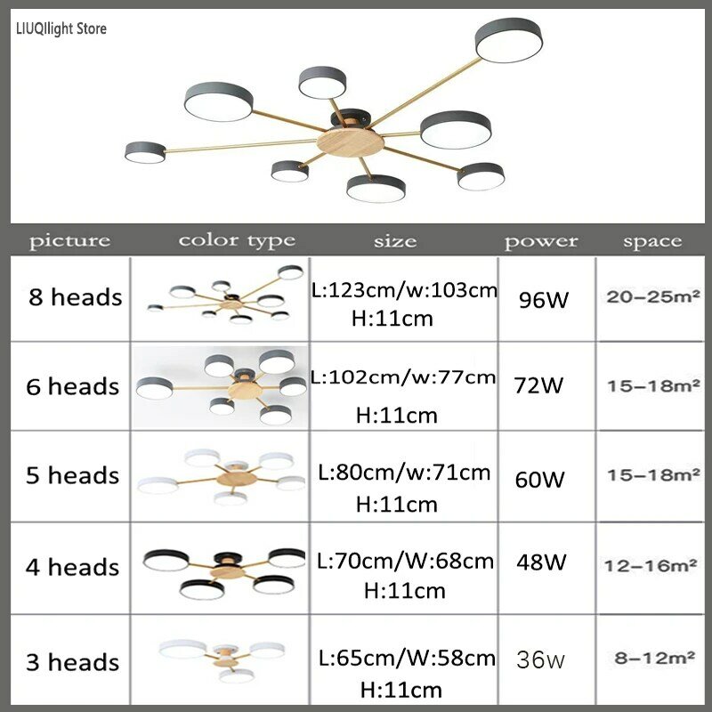 Nordic style living room ceiling chandelier bedroom ceiling light villa dining room chandelier LED lamp factory wholesale lamps