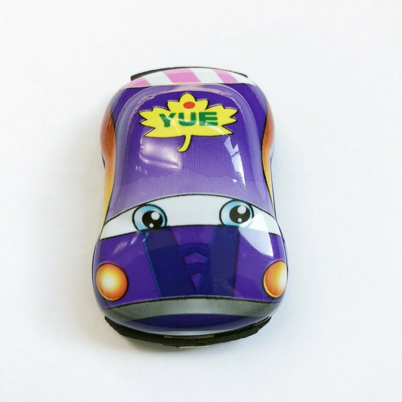 Mainan mobil kendaraan Mini kartun lucu, mainan pendidikan roda truk gaya Pull-back untuk anak-anak balita Model Diecast