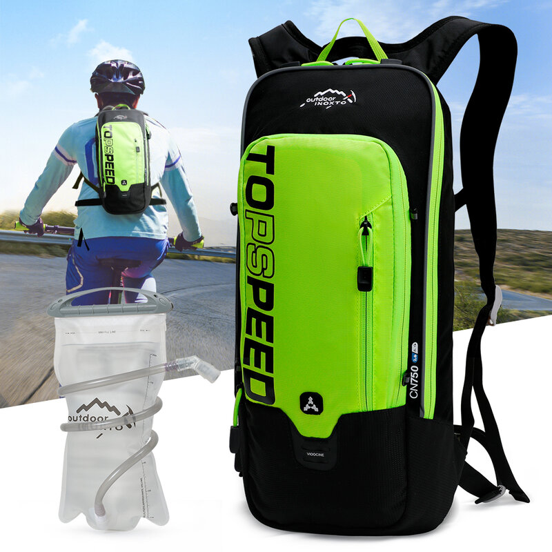 Bolsa de ciclismo para hombre y mujer, 6L, impermeable y transpirable, bolsa de agua para bicicleta, casco de bicicleta