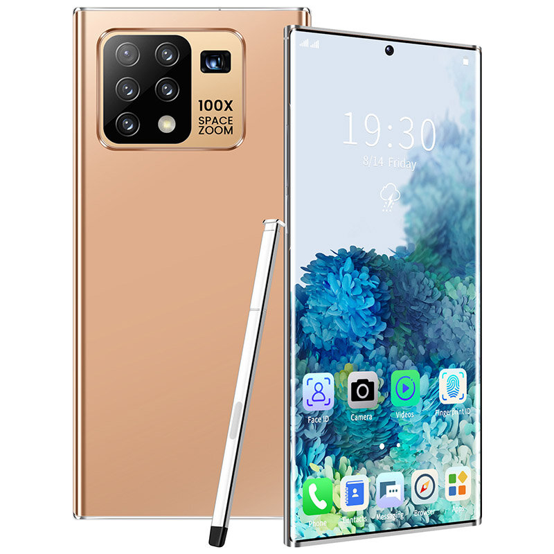 Versão global galxy n25 + smartphone 8-core 128/256 gb fullscreen android 10.0 face id câmera dupla 4g telefone celular inteligente