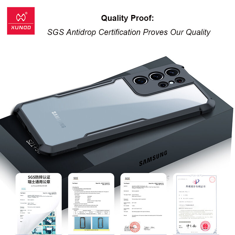Xundd-funda a prueba de golpes para Samsung Galaxy S21, S22, S21, S20 FE, S10 Plus, Ultra, Airbag